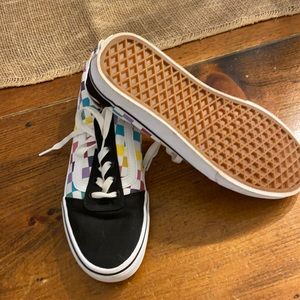 Vans rainbow check sneakers